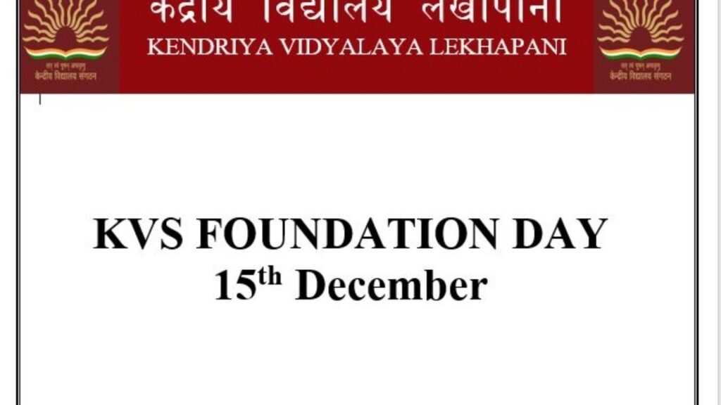  KVS Foundation Day