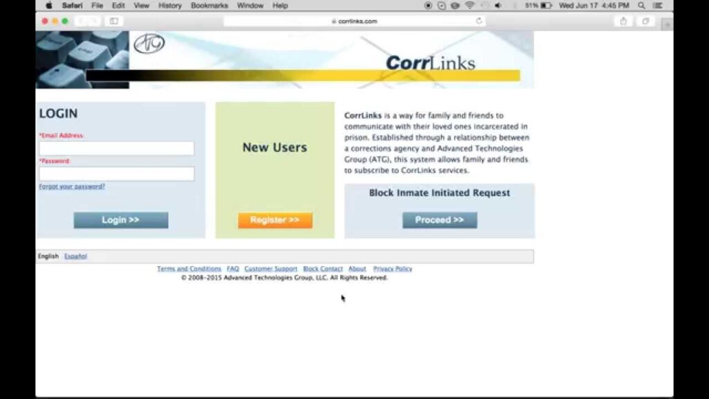 www Corrlinks com Email Login